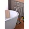 Anzzi Tugela 3-Handle Claw Foot Tub Faucet with Hand Shower, Brushed Nickel FS-AZ0052BN - alternate 2